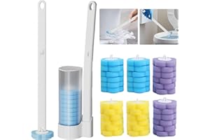 Vlecexs Szczoteczka Toaletowa Przedłużony Uchwyt Zawieszenie Zestaw 36 Sztuk Wymiany Głowy Szczoteczka Toaletowa łazienka Czyścić Umywalkę Wanna Podłoga Rodzina Mieszkanie Biały