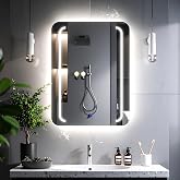 RectaVision Led'li Kumlamalı Lavabo &amp; Banyo Aynası (Dokunmatik Sens&ouml;rl&uuml;) beyaz led 70 x 45