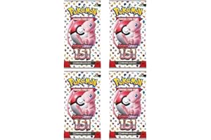 TITAN CARDS Pokemon TCG Scarlet & Violet 151 Booster Packs x4 | Each Pack Contains 10 Pokémon Cards | Pokemon 151 | TitanCards Toploader