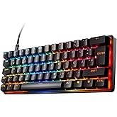 SteelSeries Apex Pro Mini Gen 3 Gaming Keyboard 60 Percent - Hall Effect Switches OmniPoint 3.0 - Adjustable Trigger Range - 