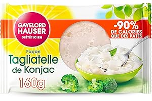 GAYELORD HAUSER - Tagliatelle de Konjac - Nature - Sans Rinçage - Prêt à l'Emploi - 1 Paquet de 160 g