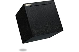 Hicocool Money Bank for Adults Must Break to Open, Stainless Steel Adult Piggy Bank for Real Money, Unbreakable Metal Money Bank for Cash Saving (12cm, Black)