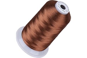 ‎SIMTHREAD Simthread Stickgarn, geröstete Mandel, S015, 40 W, 100 % Polyester, für Brother, Babylock, Janome, Singer, Pfaff, Husqvarna, Bernina Machine