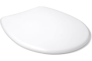 TATAY Abattant WC Universel | Idéal pour Remplacement | Démontage Rapide pour Nettoyage Facile | Thermoplastique | Fabriqué en Espagne | Fixation Facile | Forme Ovale - Modèle Standard - Blanc
