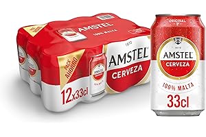 Bier Amstel Original 12x33cl (Pack 12 Dosen)