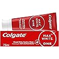 Colgate Max White One Toothpaste 75ml - teeth whitening toothpaste - clinically proven formula - removes up to 100% of surface stains - contains whitening accelerators - 1 shade whiter in 1 week