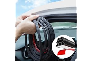 WINWJ 5M Auto Türdichtung Universal, Gummidichtung Selbstklebend Kantenschutz Autotür dichtungsband Wasserdicht Kantenschutz Blech für Autotür Pkw-Motorhaube Kofferraumtür die Meisten Autos