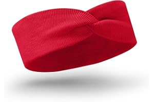 Bubalove - Baumwollstirnbänder für Mädchen und Neugeborene, Baby Haarschmuck, Stirnband, viele Größen und Farben, handgenähte Stirnbänder für Mädchen - 2-10 Jahre rot