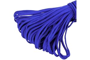 King of Trade Paracord 550 Fallschirmschnur Schnüre Nylonleine 4 mm stark, 5 m lang Farbe royal blau