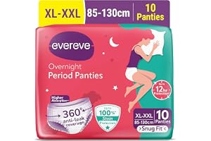 EverEve Ultra Absorbent Disposable Period Panties XL-XXL 10 Pack 0% Leaks Hygiene Protection for Women and Girls Maternity 360° Protection Postpartum and Overnight Strong