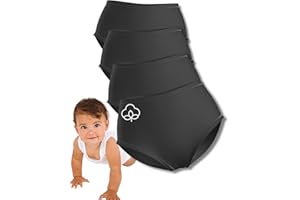 Mrs. Mum Wochenbett Unterwäsche mit Baumwolle I DERMATEST: SEHR GUT I Made in EU I Öko-Tex I 4er Set High Waist Unterhosen