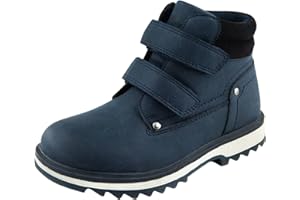 TZJS Unisex Kinder Klassische Stiefel Jungen Mädchen Baby Winterstiefel Mit Klettverschluss Wasserdicht Stiefeletten Schneestiefel Arbeitsstiefel Rutschfeste Trekking Winterschuhe 22-35EU