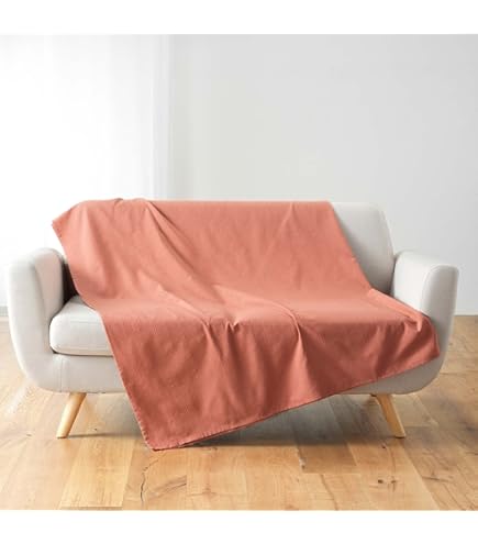 douceur d'intérieur, Plaid 180 x 220 cm, Sage, Flannel