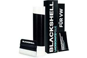 ‎BLACKSHELL Blackshell® Ladekantenschutz Folie passend für VW Golf 8 Limousine | Typ CD1 | Bj. ab 2019 Carbon Matt - passgenauer Stoßstangenschutz inkl. Set für Folierung