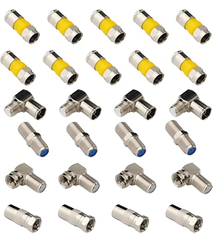 Connettore Giunto Di Raccordo Tipo F Per Cavo Coassiale Antenna TV - Foto 14