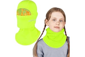 TAGVO Kinder Sturmhaube Winter Fleece Sturmmaske Mütze Multifunktional Winddicht Gesichtsmaske Thermo Balaclava Skimaske mit Halswärmer für Jungen Mädchen 8-13 Jahre Outdoor Skifahren Reiten Laufen