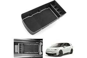 ‎GAFAT GAFAT Compatible with VW ID.3 Facelift/Cupra Born 2020-2024 2025 Centre Console Storage Box, ID.3 2024 Born 2024 Armrest Organiser Tray, Centre Armrest Glove Box, ID.3 Accessories (Red)