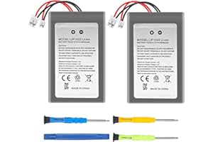 FLSTOR Lot de 2 batteries de rechange pour manette PS4, 2000 mAh, LIP1522, pour Playstation 4/PS4 Pro Dualshock 4 CUH-ZCT1E CUH-ZCT1H CUH-ZCT1U CUH-ZCT2