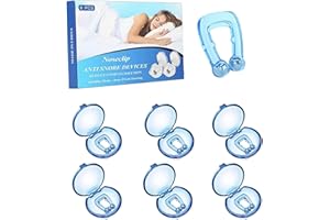 RUTIDA Anti Snore Devices, 6 PCS Magnetic Anti Snoring Nose Clip Nasal Dilators Snore Stopper Snoring Relief for Men/Women Comfortable Sleep Better Breathing