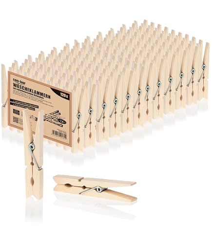 MXTIMWAN Naturali Mollettine Legno Piccole, 200 pezzi Mini Mollette Decorative in Legno Piccole, per Appendere Foto, Artigianale, Domestica Visualizzazione di Foto