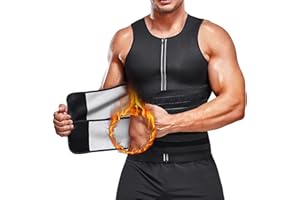 KUMAYES Gilet de Sudation pour Homme Débardeur Minceur Néoprène sauna T Shirt Fitness Gaine amincissant Ventre Plat homme