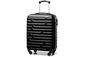 WITTCHEN Kolekcja A-Line II Mała walizka Bagaż podręczny Walizka kabinowa Twarda walizka ABS Teleskopowa rączka 4 kółka Zamek szyfrowy Rozmiar S Czarny