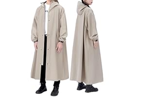 YYKSYDPT Veste de pluie longue, imperméable, respirante avec manches et capuche réfléchissante, manteau de pluie pour vélo pour homme et femme