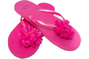 AIREE FAIREE Women's Flip Flops - Flower Pattern - Flip Flops for Women - Womens Flip Flops - Ladies Flip Flops - Beach Flip Flops - Comfortable Flip Flops