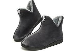 GURGER Uomo Donna Pantofole a Stivaletto Invernali Peluche Calde Pantofole da Casa