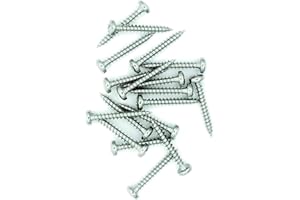 SINGULARITY SUPPLIES No.6 x 1.6 (4mm x 40mm) Pozi Pan Chipboard Screw - Stainless Steel (A2) (Pack of 50)