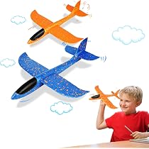 BluVast – Lot De 4 Avions Planeurs En Polystyrène EPP – 35 Cm – Modèle à Monter – Dès 3 Ans