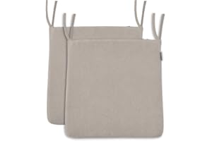 BALCONY & FALCON Coppia di Coprisedili Cuscini da Sedia in 100% Poliestere con 2 Spugnette Interne 40x41.5x3cm