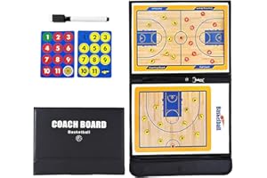 Dantolo Taktiktafel Fußball Zubehör, Tragbar Trainer Taktikmappe Fußball Coachen Trainer Taktikfolie Fussball Basketball Faltbares Fußball Magnetic Taktikbrett Coach Board