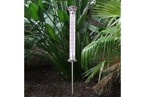 BURI Thermomètre extérieur solaire XXL