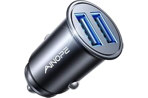 AINOPE 24W Zigarettenanzünder USB, [Mini Metall] 12V USB Adapter Auto Ladegerät, 4.8A Car Charger Steckdose Auto Handy Ladegerät für iPhone 17 Air, Galaxy S25, iPad Pro, Huawei, Xiaomi und mehr