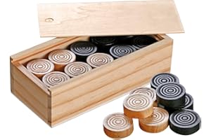 Philos 3052 - Spielsteine für Backgammon, Mühle, Dame, 30mm Durchmesser