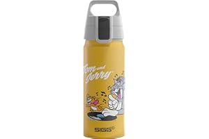 SIGG - Aluminiowa butelka do picia dla dzieci – WMB ONE Disney Tom & Jerry – nadaje się do napojów gazowanych – szczelna – lekka jak piórko – nie zawiera BPA – certyfikat neutralny dla klimatu – sport