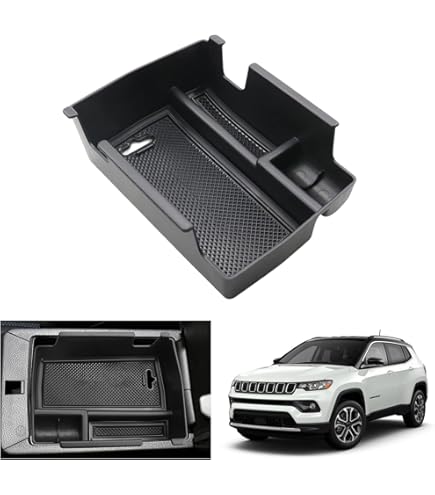 Tappetini Antiscivolo Per Auto Compass 2022-2024 - 14 Pezzi, Gomma, Nero - Foto 2