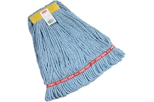 Rubbermaid Commercial Products FGA11106BL00 Frange Humide, Petite Bande de Tête 2,54 cm, Bleu