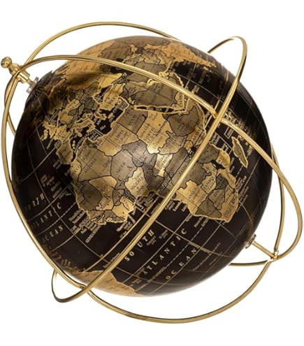 Klassisches Design Weltkarte Globe Metal Geschirr Globe für Office Lab und Schoo
