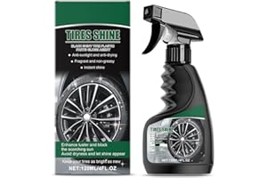 LIXUITME Brillant Pneus Voiture, Endurance Spray de Protection Pneus, Entretien Pneus, Noir Pneus Spray, Entretien des Pneus du Caoutchouc, Brillance Soyeuse Mate, Conserve l'aspect Neuf des Pneus, 05