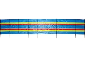 Janoon 8, 10 Pole Windbreaker Garden Camping Beach Sun Shade Holiday Stripe | Outdoor Standard Printed Stripes Windbreakers