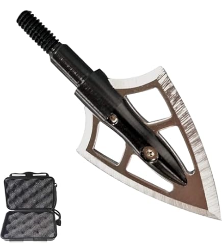 Punte Acciaio 12 Punte Da Caccia Per Arco E Balestra - 100 Grani, 3 Lame Affilate | Alluminio E Acciaio Balestra Da Caccia Professionale 400 Libbre - Foto 13