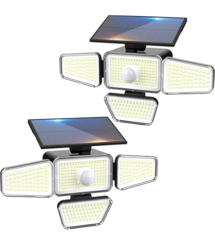 Sresky Solarbetriebene Hoflampe für den Außenbereich, 1000LM, 4 Beleuchtungsmodi Sresky Solarbetriebene Hoflampe für den Außenbereich, 1000LM, 4 Beleuchtungsmodi