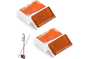 MXYVRIX Ensemble de 2 Colophanes Naturelles pour Violon et Violoncelle, Améliore la Prononciation et l'Adhérence des Cordes, Colophane Naturelle à Faible Poussière pour Violon Violoncelle Instruments à Cordes