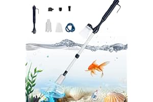 FEELGLAD longziming Electric Aquarium Gravel Cleaner Battery Powered, Powerful Suction Syphon Filter Sand Washer Water Changer, for aquarium aquarium vacuum gravel cleaner fish tank vacuum gravel cleaner
