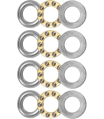 51107 Axial-Kugeldrucklager – 5-teiliges Set, Hochpräzise, Geräuscharm, Einreihig