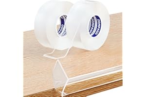 ZOMPAGO Transparent Kantenschutz Selbstklebend, 3cm x 2m x 2rollen,Extra Stark Klar Weiche Möbelkantenschoner für Baby-Sicherung,Kanten-&Eckenschutz für Schränke,Tische,Wände,Betten,Küche,2mm Dicke