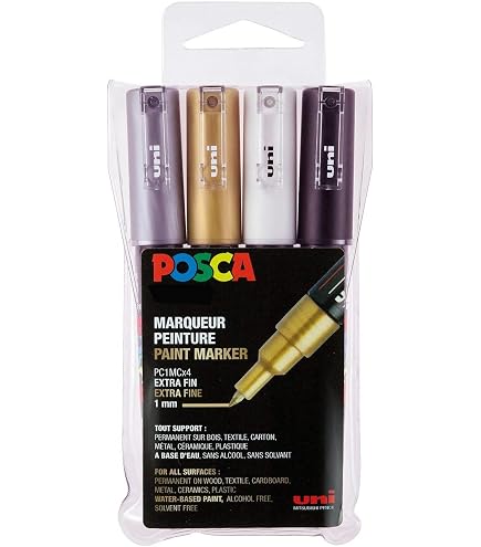 Marqueur POSCA PC1MC VF - Pointe Conique Extra-fine, Couleur Vert, Neuf