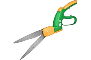 GRÜNTEK Grass Shears Swift 380 mm – Comfort Lawn Shears with 360° Rotating Teflon-Coated Blade | Ergonomic Grip | Lightweight Garden Trimmer | 21-Day Money-Back Guarantee